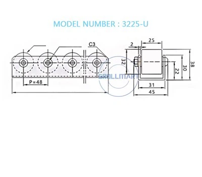 Double Wheel Roller Track